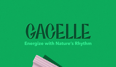 Gacelle logo branding elegant logo food packaging lettering logo logotype natural food organic protein bar package snack typography