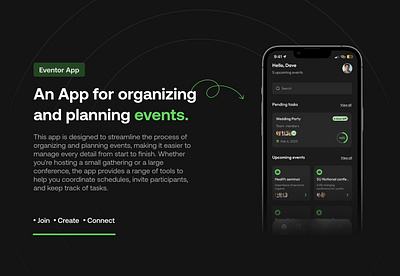 Eventor- An Event Organizing and Plannng App app app design ui uiu ux design