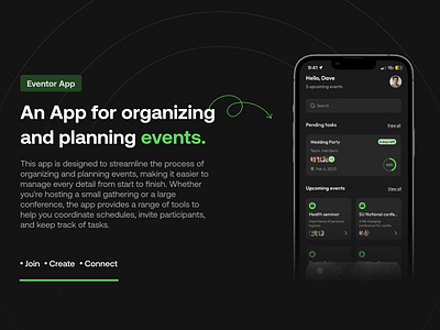 Eventor- An Event Organizing and Plannng App app app design ui uiu ux design