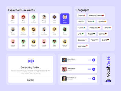 AI Voice Generator aivoice aivoicegenerator branding contentcreation figmadesign texttospeech uidesign uiux voiceovers