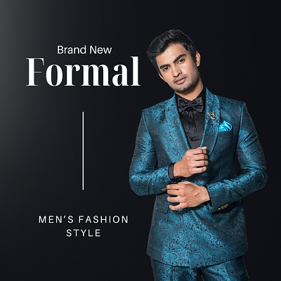 Business Formal Wear Design for Men – Created for PNRAO branding poster design social media design