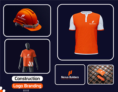 Construction Logo, Corporate Logo, brand identity Logo Design branding construction logo graphic design logo ui