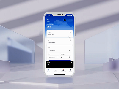 AVIANESE Interaction ✈️ animation booking branding fly mobile app design mobile ui motion graphics plane ticket uidesign
