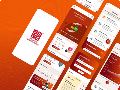 Aditya Birla Capital Digital App app design banking app branding creative design ins inspiration minimal design modern design ui ui design uidesign ux