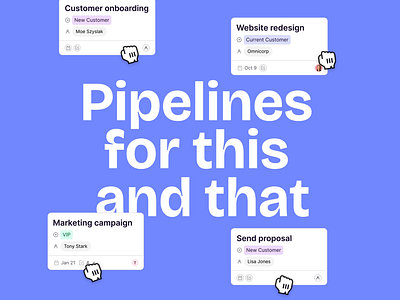 Copper Pipelines 🤩 app board view cards design product design project management typography ui ux