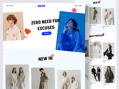 Fashion Web Store UI animation branding clothing collection collection women design fashion graphic design illustration interface logo online shop shopping store ui ux vector web website