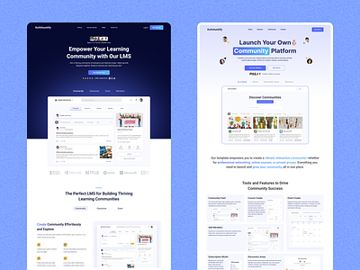 Landing Page - Community Building Platform community builder community platform landing page modern design ui ux webapp website