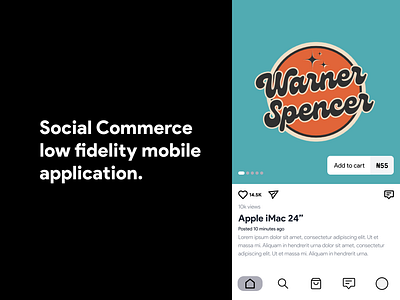 Social Commerce Low Fidelity Project socialcommerce socialmedia uc ui