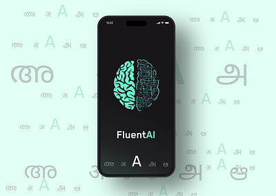 FluentAI Translation App aesthetic ai app ui design minimalistic translate translationapp ui ux