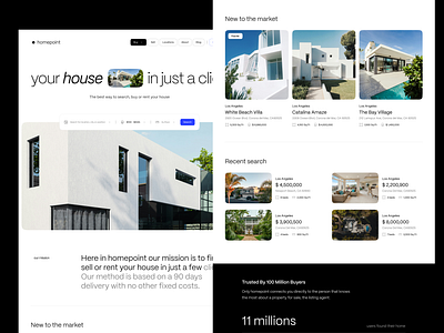 Real Estate Homepage booking creative design homepage landing minimal real estate ui ux web website