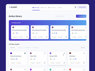 Dropdefi automation. ⚡️ ai automation logo ui ux web3 website