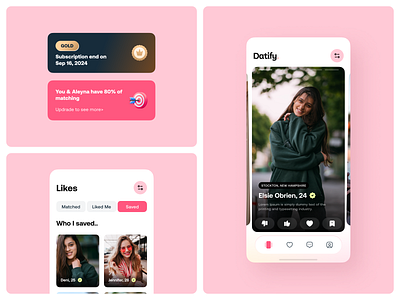 Dating App app design app designer branding datift dating dating app graphic design mini minimal design ui ui design