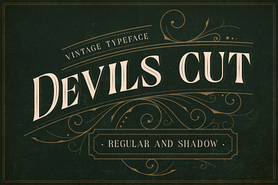 Devils Cut - Vintage Whiskey Label Typeface badge brand identity classic display font free free font freebie label logo packaging retro serif type typeface typography vintage visual identity whiskey whisky