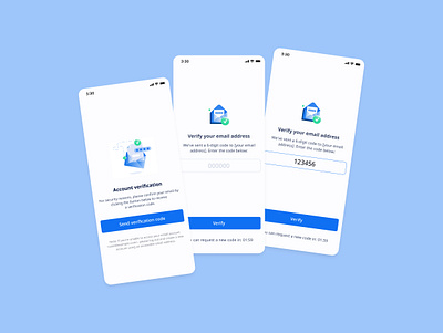 Verification code branding graphic design ui