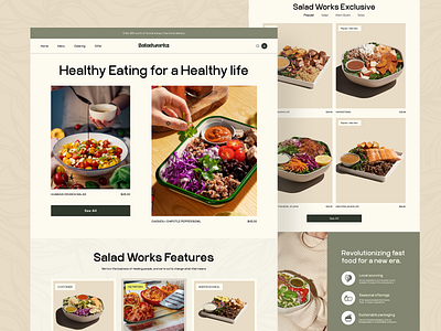 Saladworks Landing Page business web design designer food homepage landing landing page landingpage salad site web web design web designer web page web site webdesign webpage website website designer websites