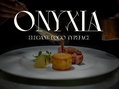 Onyxia - Elegant Logo Typeface brand branding custom design display font eccentric editorial elegant fancy free free font freebie headline logo logo design logos title type typeface wedding