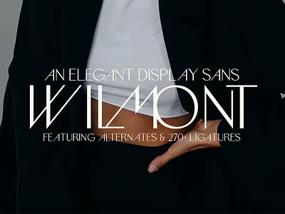 Wilmont - Elegant Sans Serif Ligature Font advertising alternates brand identity branding classic custom display font elegant fancy fashion free free font freebie ligature logo sans sans serif timeless type typeface