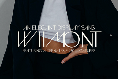 Wilmont - Elegant Sans Serif Ligature Font advertising alternates brand identity branding classic custom display font elegant fancy fashion free free font freebie ligature logo sans sans serif timeless type typeface