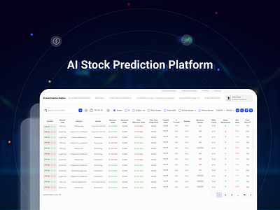 AI-Powered Stock Prediction Platform ui