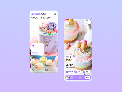 Bakery App UI app app design bakery app bakery ui bakery ui design design dribbble dribble shot figma figma design illustration images typography ui ux