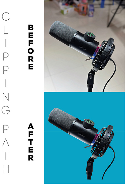 Microphone clipping path. branding clipping path design graphic design illustration