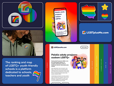 LGBTplusMe website branding graphic design lgbt logo pride ui ui design website