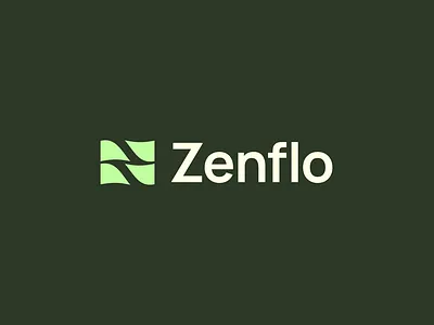 Zenflo Logo Design art branding cool design flat graphic design green color icon illustration logo meditation modern olive green playful simple trendy trustworthy vector visual z letter