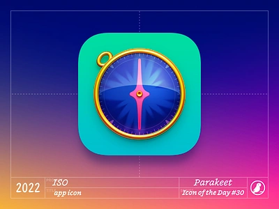 Icon of the Day #30 branding compass design icon icons illustration ios vector vibrant vivid