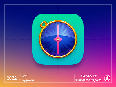 Icon of the Day #30 branding compass design icon icons illustration ios vector vibrant vivid