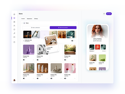 Store widget by V1CE app figma modular product design store ui user interface ux widget