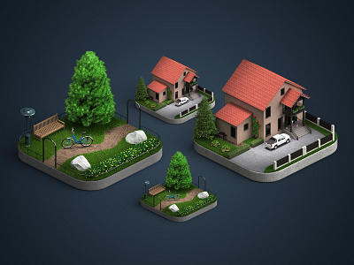 Exterior 3d icons 3d 3d icons app car design exterior house icon design icons ios lifestyle nature render square webshocker website