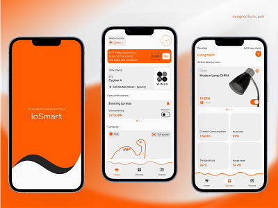 loSmart - Smart Home Mobile App design figma graphic design idea ui