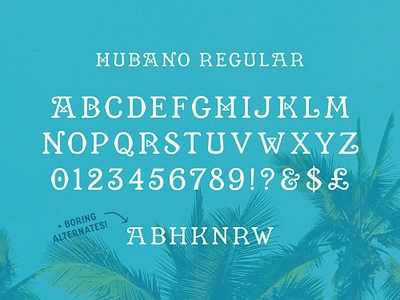 Coming Soon: Hubano cuba display fonts sbfonts serif type