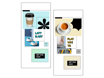 Flat White Coffee Selection – Brutalist Design brutalism brutalist coffeeapp flatwhite minimalistdesign uidesign ux