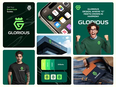 Glorious | modern minimalist business logo design 3d ai app icon branding branding design business logo crypto design favicon illustration logo logo design minimalist logo modern logo motion graphics nft saas tech vector website