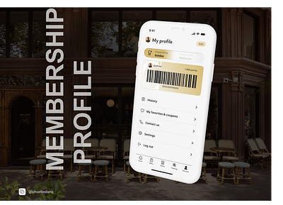 Daily UI 006 - User profile daily ui dailyui membership mobile design mobileapp ui