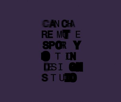 Cancha cha chá animation graphic design kinetic type kinetic typography loop motion graphics sports