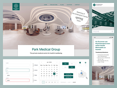 Park Medical Group: Medical Website Design brand identity brand strategy branding healthcare website design logo design pharmaceutical website design web design web development