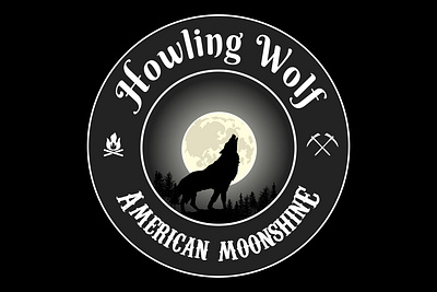 Howling Wolf American Moonshine figma made howling logo moon moonshine ui western wild west wolf