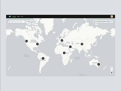 AI Fleet Management Dashboard above the fold app application branding dashboard design device hover illustration live map map page screen screens table ui unit ux web web app