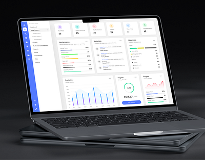 Outcomemet - A compatitor to JIRA, SaaS based tool for projects. admin panel dashboard dashbord ui figma design graphs project managment saas saas ui saas web app ui ui design ui ux uiux