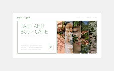 E-commerce website e commerce minimalism nature shop ui web design