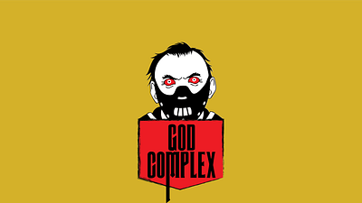 God Complex Banner beer bottle art branding logo