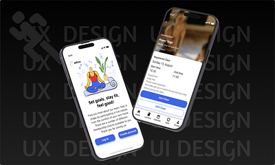 Mobile Gym App UX/UI Design gym app mobile app ui ui design ux design