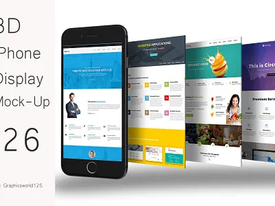 3D iPhone Display Mock-Up 26 iphone 16