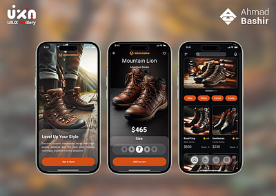 Shoes Online Store App app mobile app ui uiux