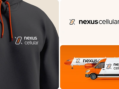 Logo for Nexus Cellular. Brand Identity & Website accessories brand branding canada catalog cellular ecommerce illustration logo magento magento2 nexuscellular orange phones retail shop store style guide ui web