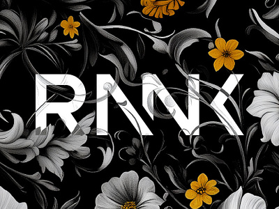 Rank background floral logo logotype magazine ornaments rank