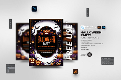 Halloween Party Flyer Template aam360 aam3sixty branding design editable halloween flyer flyer template free flyer halloween bash invitation halloween club party flyer halloween event poster halloween flyer design halloween night party halloween party promo halloween themed party flyer illustration printable halloween flyer scary halloween flyer spooky party template trick or treat party flyer