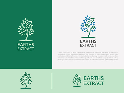 Medicine Brand logo design for EARTHS EXTRACT brandidentity branding brandstyleguide capsulelogo cliniclogo doctorlogo earthsextractlogo graphic design hospitallogo logo medicine medicinelogo minimalistlogo minimallogo pharmalogo treelogo